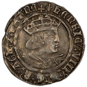 Great Britain c.1509-1547 Henry VIII 4d Groat Hammered Silver Coin SCBC 2337 2.84g