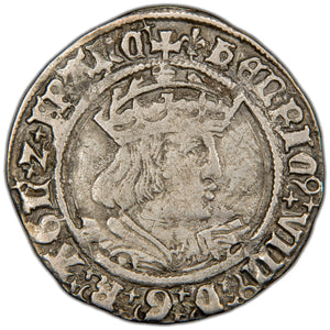 Great Britain c.1509-1547 Henry VIII 4d Groat Hammered Silver Coin SCBC 2337 2.34g