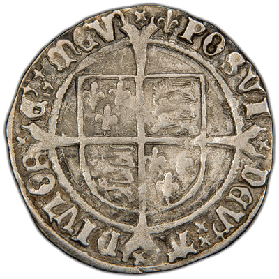 Great Britain c.1509-1547 Henry VIII 4d Groat Hammered Silver Coin SCBC 2337 2.34g