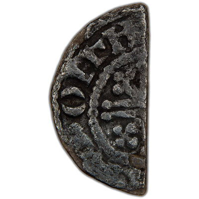 Great Britain c.1199-1216 John 1/2d Cut Half Penny Hammered Silver Coin SCBC 1351 0.57g