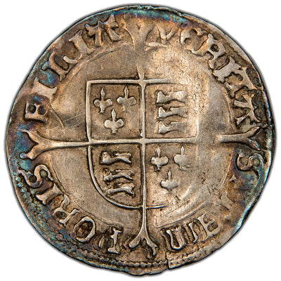 Great Britain c.1553-1554 Mary 4d Groat Hammered Silver Coin - SCBC 2492 1.98g