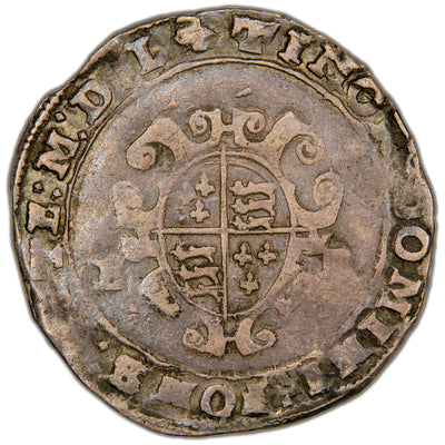 Great Britain 1550 Edward VI 12d Shilling Hammered Silver Coin SCBC 2466 4.60g