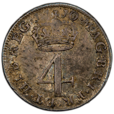 Great Britain 1710 Anne 4d Fourpence Silver Coin SCBC 3595 1.98g