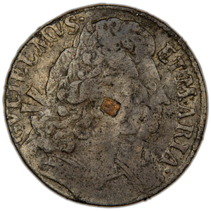 Great Britain 1691 William & Mary 1/2d Tin Half Penny Coin SCBC 3441 10.39g
