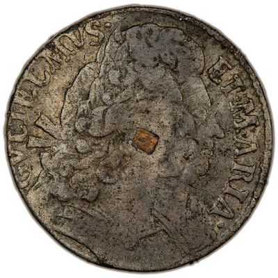Great Britain 1691 William & Mary 1/2d Tin Half Penny Coin SCBC 3441 10.39g