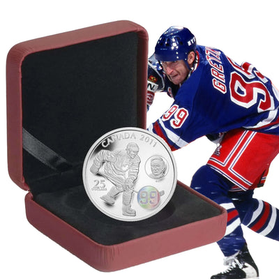 Canada 2011 $25 Wayne & Walter Gretzky Fine Silver Coin - Scruffy Sleave