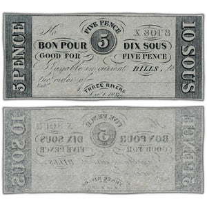 Hart's Bank 1837 5 Pence Note Remainder #350-10-02R - AU