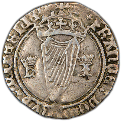 Ireland c.1536-1537 Henry VIII Groat Hammered Silver Coin SCBC 6473 2.33g