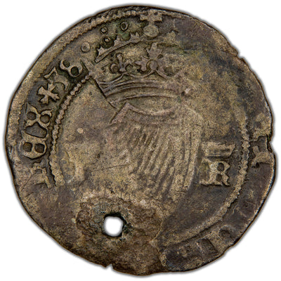 Ireland c.1547 Regnal Year 38 Henry VIII Groat Hammered Silver Coin SCBC 6484 2.40g