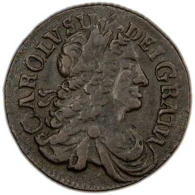 Ireland 1681 Charles II 1/2d Halfpenny Coin SCBC 6574 7.45g