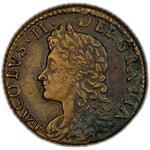 Ireland 1689 August James II Gun Money Sixpence Coin SCBC 6583c 3.65g