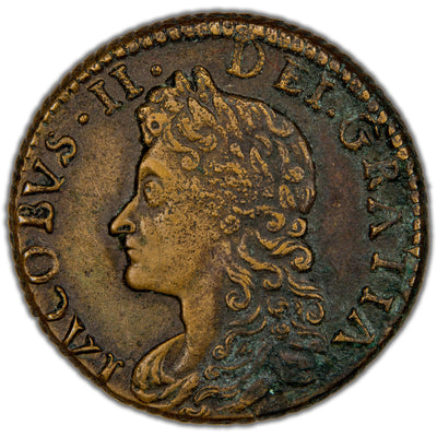 Ireland 1689 August James II Gun Money Sixpence Coin SCBC 6583c 3.65g
