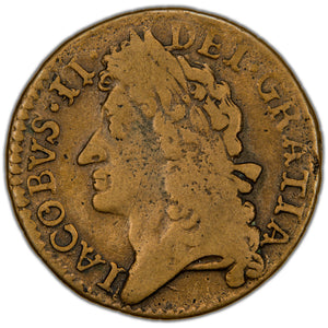 Ireland 1689 January James II Gun Money Shilling Coin SCBC 6581G 6.41g