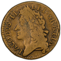 Ireland 1689 January James II Gun Money Shilling Coin SCBC 6581G 6.41g