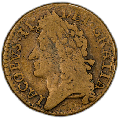 Ireland 1689 January James II Gun Money Shilling Coin SCBC 6581G 6.41g
