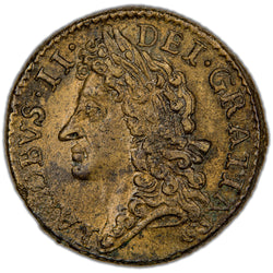 Ireland 1689 January James II Gun Money Shilling Coin SCBC 6581G 5.65g