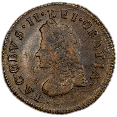 SOLD Ireland 1691 James II Limerick Besieged 1/2d Half Penny Coin SCBC 6594 6.16g