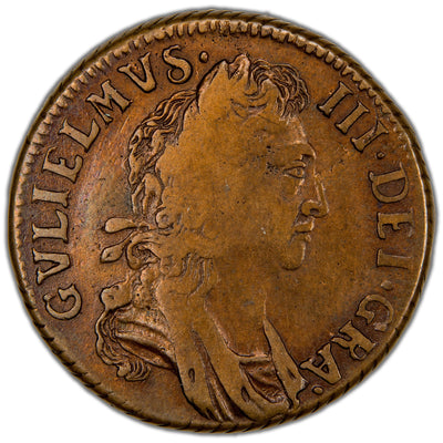 SOLD Ireland 1696 First Type 1/2d Halfpenny Coin SCBC 6598 7.50g