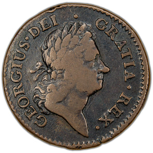 Ireland 1722 George I Woods Hibernia 1/2d Half Penny Coin SCBC 6600 6.77g