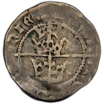 Ireland c.1485-1487 Henry VII Three Crowns Groat Silver Coin SCBC 6414 1.80g