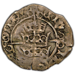 Ireland c.1485-1487 Henry VII Three Crowns Half Groat Silver Coin SCBC 6444 0.86g