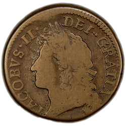 Ireland 1690 July James II Gun Money Half Crown Coin SCBC 6580f 9.98g