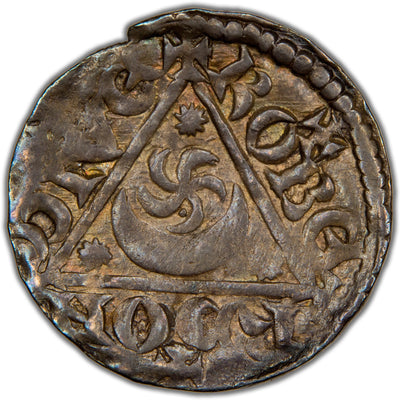 Ireland c.1207-1211 Prince John 1d Penny Hammered Silver Coin SCBC 6228 1.39g