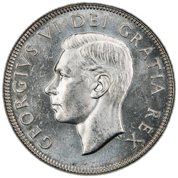 Canada 1950 Design 50 Cents Half Dollar Silver Coin - Choice Uncirculated