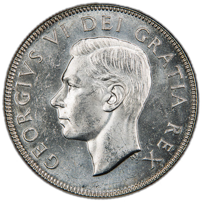 Canada 1950 Design 50 Cents Half Dollar Silver Coin - Choice Uncirculated