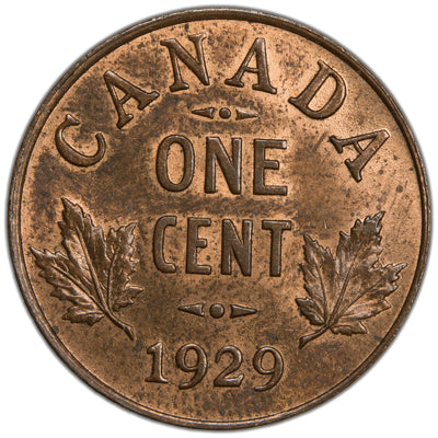 Canada 1929 1 Small Cent Coin - Choice Uncirculated