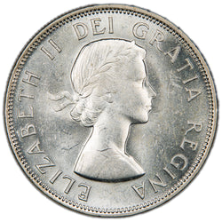 Canada 1954 50 Cents Half Dollar Silver Coin - Uncirculated +