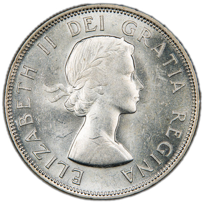 Canada 1954 50 Cents Half Dollar Silver Coin - Uncirculated +