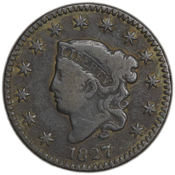 United States 1827 Matron Head Large Cent Coin
