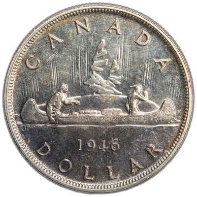 Canada 1946 $1 Silver Dollar Coin - Choice AU