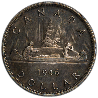 SOLD Canada 1946 $1 Silver Dollar Coin - EF