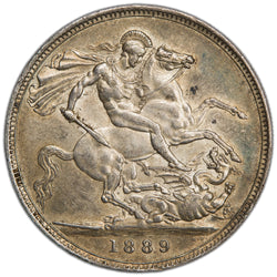 SOLD Great Britain 1889 Crown Silver Coin