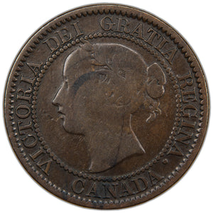 SOLD Canada 1858 One Large Cent Coin First Year of Issue! - Reverse Heavy Scratches