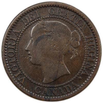 SOLD Canada 1858 One Large Cent Coin First Year of Issue! - Reverse Heavy Scratches