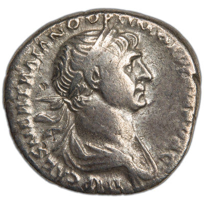 Ancient Rome AD 116 Trajan AR Denarius Coin RIC #345 2.83g