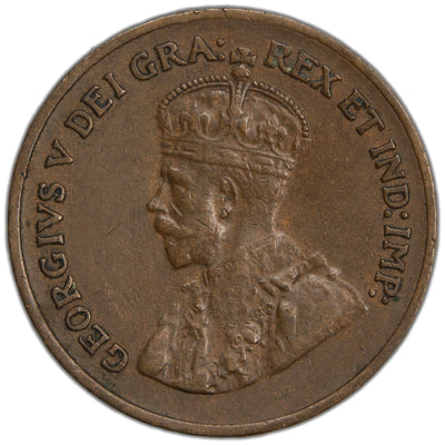 Canada 1925 1 Small Cent Coin - EF