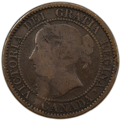 Canada 1859 DP N9 #1 One Large Cent Coin - Circulated