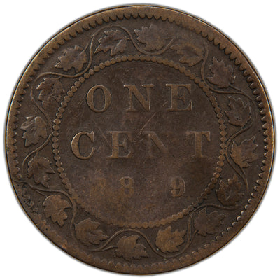 Canada 1859 DP N9 #1 One Large Cent Coin - Circulated