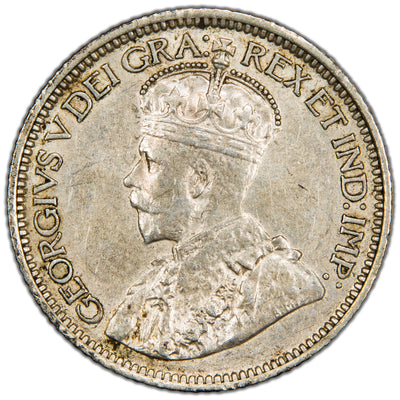 Canada 1912 10 Cents Dime Silver Coin - AU