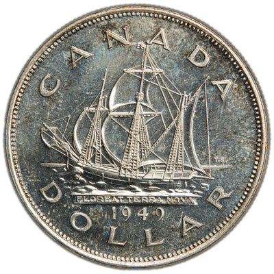 Canada 1949 $1 Silver Dollar Coin - Uncirculated +
