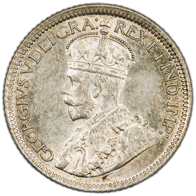 Canada 1929 10 Cents Dime Silver Coin - Choice AU