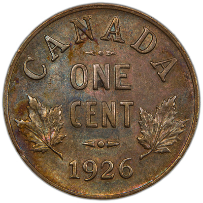 Canada 1926 One Small Cent Coin. - Choice AU
