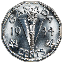 SOLD Canada 1944 5 Cents Nickel Coin - Gem Uncirculated
