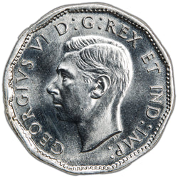 SOLD Canada 1945 5 Cents Nickel Coin - Choice Uncirculated +