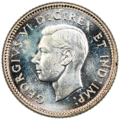 SOLD Canada 1947 Maple Leaf 10 Cents Dime Silver Coin - Choice Uncirculated