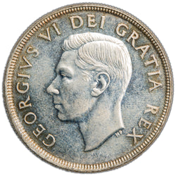 Canada 1950 SWL $1 Silver Dollar Coin - Choice Uncirculated